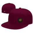 thumbnail image 7 of DouZhe Flat Brim Cap Snapback Hat, Crypto Currency Bitcoin Prints Adjustable Red Adult Baseball Cap, 7 of 7