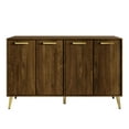 thumbnail image 3 of Castle Place Modern Sideboard Buffet Cabinet, Brown, 3 of 10