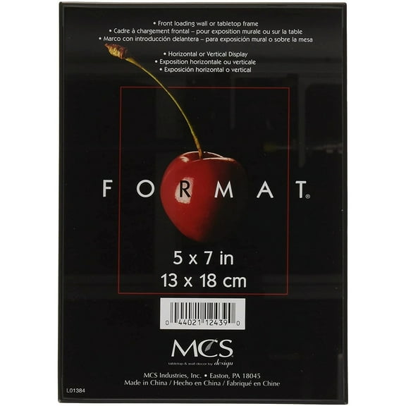 MCS 5'' x 7'' Picture Frame - Black