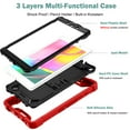 thumbnail image 2 of Dteck Case for Samsung Galaxy Tab A 8-inch SM-T290 T295 (2019 Released),3-Layers Multi-functional Case Shockproof Rubber Case Hybrid Hard Kickstand Protective Cover without Screen Protector,Red, 2 of 6