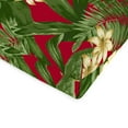 thumbnail image 2 of Jordan Manufacturing 44" x 22" Acadia Red Tropical Rectangular Outdoor Chair Cushion with Ties and Hanger Loop, 2 of 9