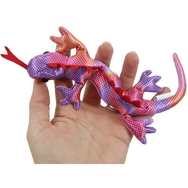 5 Reptile Set Sand Filled Animal Toy Snake Turtle Lizard