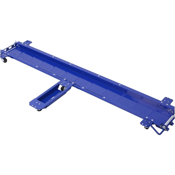 JERFIT Motorcycle Dolly with Ramp, 1250 lb Capacity, 6 Swivel Casters, Steel Construction, Wheel Chocks, Blue