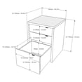 thumbnail image 4 of Nexera 3 Drawers Vertical Wood Composite Filing Cabinet, Multiple Finishes available, 4 of 5