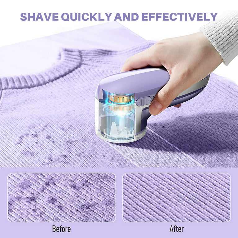 Fabric Shaver, Electric Lint Remover, Lint Shaver with 3 Replaceable Blades  USB Rechargeable, Sweater Shaver, Clothes Shaver, Pilling Remover, Fabric