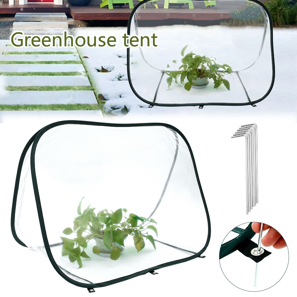 Mini Pop-up Garden Flowers Cover Tent PVC Greenhouse Propagator Plant Tent 