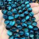 thumbnail image 1 of Granjero Gordo 2 piezas de cuentas sueltas de piedra de ojo de tigre azul natural de 10 mm, cuentas de piedra semiacabadas, accesorios de joyería DIY, 1 of 5