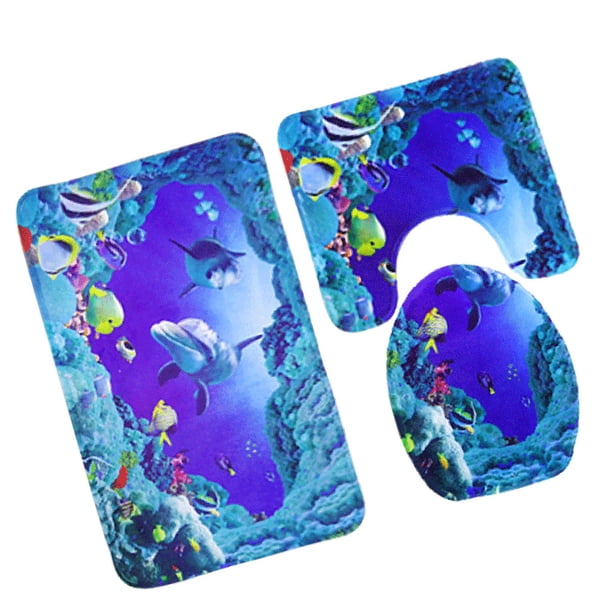 3pcs / set Antideslizante Pedestal Tapa Alfombrilla Alfombrilla para Gloria Alfombrilla
