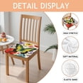 thumbnail image 2 of Pioneer Flower and Butterfly Seat Covers for Dining Room Chairs Set Of 4,Stretch Printed Washable Chair Seat Cover with Elastic Ties and Button,Removable Waterproof Couch Cushion Covers, 2 of 6