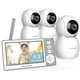 thumbnail image 1 of Monitor para bebés con 3 cámaras en espera para batería de 23 horas, control remoto Monitor para bebés con video IPS de 4.3 '' Sin WiFi Hasta 1000 pies de alcance, ECO, visión nocturna, temperatura, c, 1 of 5