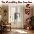 thumbnail image 6 of Sliding Door Loop Lock Rustproof Door Pins U-Shaped Multi-Angle Lock 90/180 Degree Sliding Barn Door Latches Fence Latches Stainless Steel Security Closet Latches for Door Wardrobe, 1 Pc Silver, 6 of 8