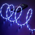 thumbnail image 3 of Cable de datos serpentina de Metal para Apple Android tipo C, luz luminosa para correr, cable de carga rápida 2.4A, 3 of 5