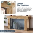 thumbnail image 3 of Topcobe 63-Inch Console Table, Farmhouse Wooden Sofa Table Entryway Table, Modern Furniture for Indoor, 3 of 9