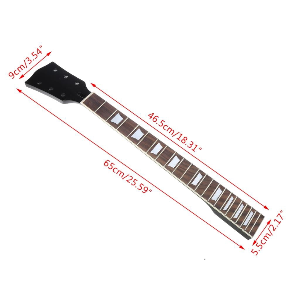 SDFGTstore 22 Frets Replacement Neck Fingerboard Maple Rosewood For Electric Guitar Part