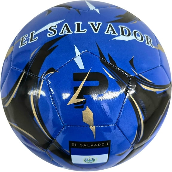 Country Training Soccer Ball - Elite Edition - For All Ages - Size 2, 3, 4 and 5 (EL SALVADOR, 2)