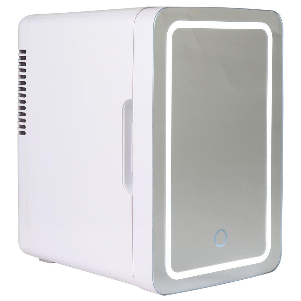 Koolatron Cosmetics Fridge w/ LED Lighted Makeup Mirror 12V 110V, 6L