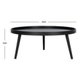 thumbnail image 3 of SAFAVIEH Fritz Modern Round Tray Top Coffee Table, Black, 3 of 8