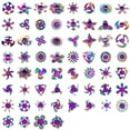 thumbnail image 3 of Giroscopio de punta de dedo, colorido, matemático, digital, bola de acero, plástico luminoso, giroscopio de descompresión para dedo, 3 of 4