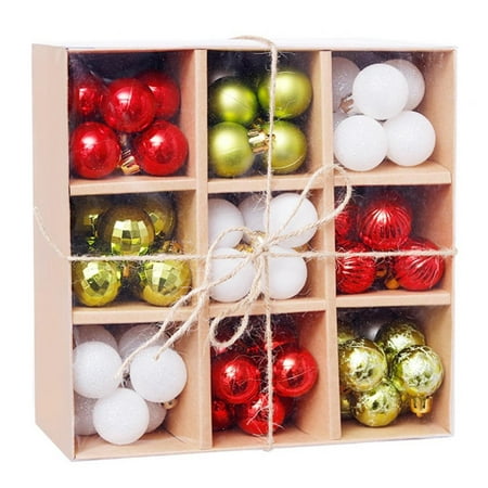 

SweetCandy 3cm 99pcs Christmas Ball Gift Box Set Christmas Tree Pendant Christmas Ball Gift Box Set Christmas Tree Pendant