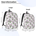thumbnail image 4 of Daiia Tulips Flowers Vintage Canvas Backpack for Men and Women ,Hiking Backpack,Travel Laptop Bag for School,Large Capacity Backpack, 4 of 8