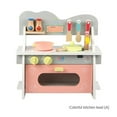 thumbnail image 1 of DokiToy Children‘s Simulated Home Cooking Kitchenware Set Wooden Colorful Kitchen Toys Removable Gas Cooker 2023 Dropshopping, 1 of 7
