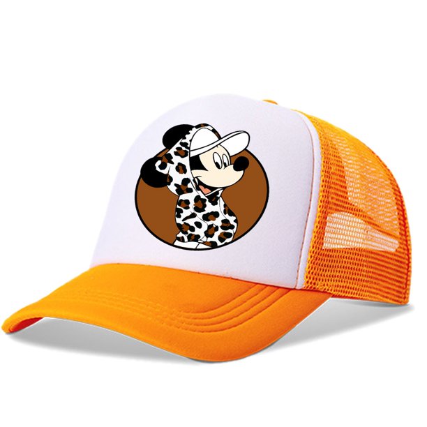 Disney-gorra de béisbol con dibujos animados de Mickey, gorro de Tweed bonito, malla transpirable, Kawaii, regalo para el sol, pareja Fivean unisex