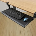 thumbnail image 4 of Stand Up Desk Store Large Clamp-On Retractable Adjustable Height Under Desk Keyboard Tray | for Desks Up to 1.5" (Large, 33" Wide), 4 of 9