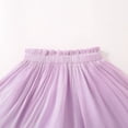 thumbnail image 6 of FRSASU Girl's Mesh Ruffled Pleated Mini Skirt with Built in Shorts Summer Slim High Waist Elegant A-Line Princess Tutu Dancing Skirt Purple, 6 of 8