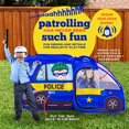 thumbnail image 3 of Kiddzery Pretend Play Police Car Pop Up Play Tent for Kids with Siren Button, 3 of 7