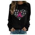 thumbnail image 2 of Aboser Womens Spread the Hope Sweatshirts Breast Cancer Awareness Shirts Pink Ribbon Graphic Fleece Fall Tops Support Fight Cancer Pullover, 2 of 6
