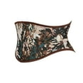thumbnail image 4 of EINCcm Underbust Corset Women Brown Corset Belt Lacing Up Floral Waist Trainer Corset Top, 4 of 6