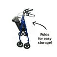 thumbnail image 5 of McKesson Bariatric Folding Rollator, Walking Aid for Seniors, 400 lbs Weight Capacity, 1 Ct, 5 of 8