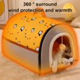 thumbnail image 4 of Pet House Nest Semi Enclosed Type Cats Dog Bed With Mat Deep Sleep Tent Detachable Washable Winter Warm Dog House Pet Supplies ShopWise Round, 4 of 10