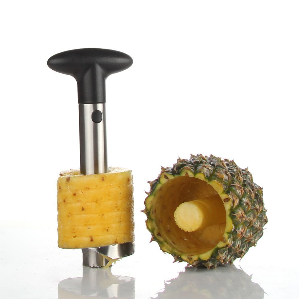 TekDeals Stainless Steel Fruit Pineapple Cutter Peeler Corer Slicer Easy Kitchen Tool new - image 5 of 5