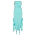 thumbnail image 1 of Bebetter Y2K Irregular Ruffle Bandeau Maxi Dress A, 1 of 2