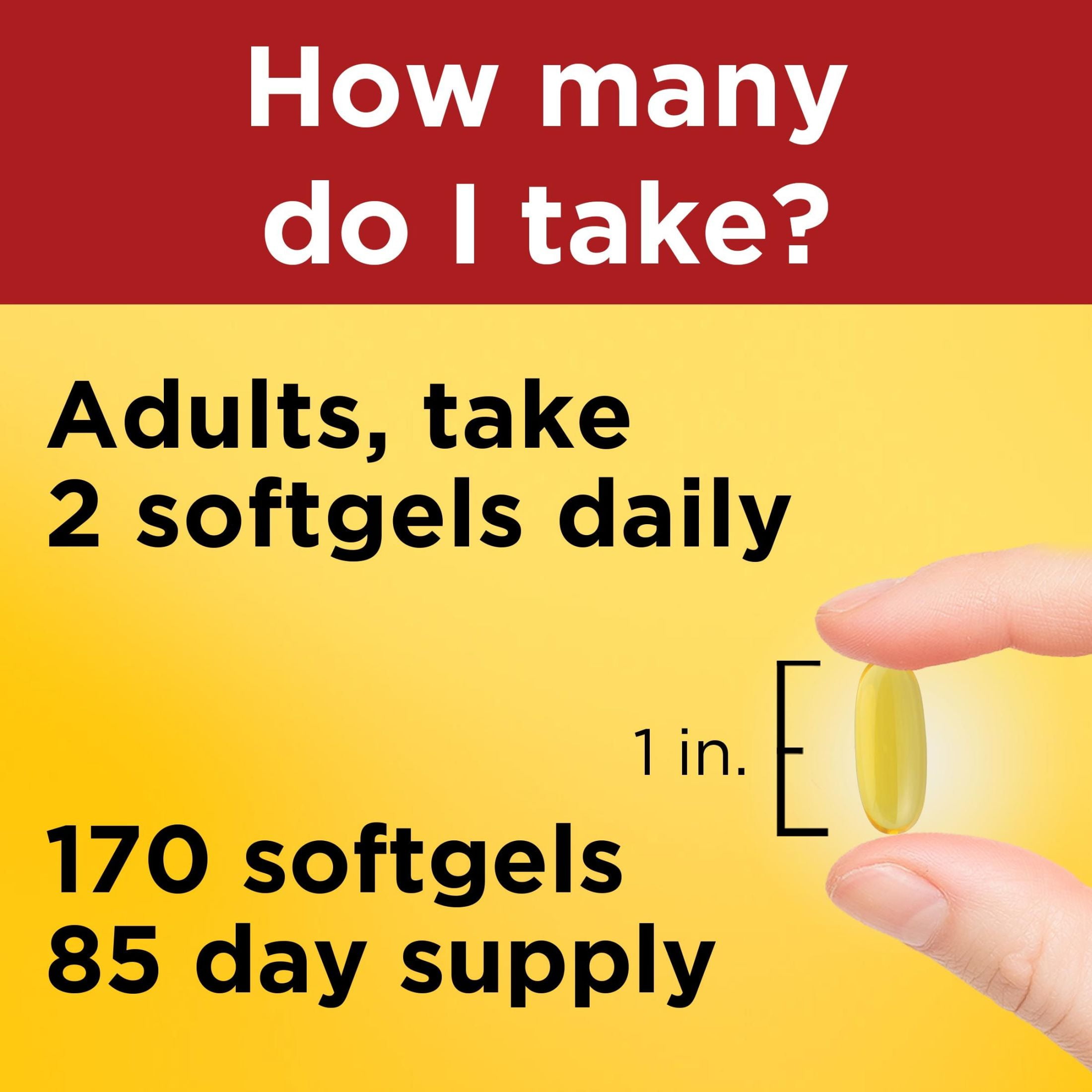 Nature Made Triple Omega 369 Softgels, Dietary Supplement, 170 Count