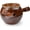 Cream brown, variant on Casserole Clay Pot 60oz Heat-resistant Handmade Earthen Cooking Serving with Lid Soup Spout (Cream brown)
