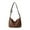 Brown, variant on Purse Womens Singles Shoulder Bag Ultras Soft Foldable Vegan Leather Handbag Stylish Casual Tote Bag