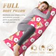 thumbnail image 4 of Body Pillow Cover - Soft Body Pillow Pillowcase, Cute Pig Sunflower Flowers Breathable Long Body Pillow Case Cover with Invisible Zipper 20x60in, 4 of 5
