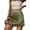 Green-Mini, variant on Spencer Womens Mini Skirts High Waisted Skirts Stain A-Line Zipper Party Club Skirt, Size S-XL