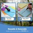 thumbnail image 6 of Reusable Magnetic Sticky Notes, (30 Pack, 3x3 in) Dry Erase Magnets Magnetic Labels with Marker, Easy to Post Notes for Whiteboard, Fridge, Locker, Cabinet, Door - Office & Classroom Supplies, 6 of 6