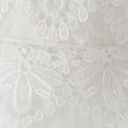 thumbnail image 6 of IBTOM CASTLE Baby Girl Christening Lace Tulle Dress, Newborn Floral Flower Kids Skirt, Toddler Birthday Wedding Party Princess Gown 6-9 Months White, 6 of 7
