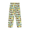 thumbnail image 3 of Vsdgher Train With Animals Print Mens Pajama Pants Sleep & Lounge Pants, PJ Bottoms With elastic waistb and Pockets, 3 of 5
