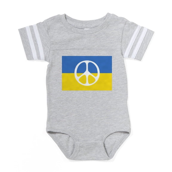 CafePress - Pray For Peace In Ukraine - Cute Infant Baby Football Bodysuit