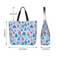 thumbnail image 4 of Kdxio Sailboats On A Waves Casual Tote Bags Women Big Capacity Shoulder Bag for Women Travel Shoulder Bags Handbags, 4 of 6
