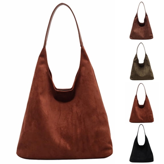 Stylago Women's Trendy Suede Hobos Bags Slouchy Tote Shoulder Purses 2026 Ladies Casual Work Travel Underarm Handbags Beige