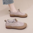 thumbnail image 5 of Viluyesy Winter Boots for Womens, Slip On Comfortable Soft Sole Warm Faux Fur Lined Casual Snow Ankle Booties Beige US8.5, 5 of 7