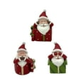 thumbnail image 5 of 3Pcs Christmas Santa Figure Resin Santa Figurines Decorative Figures for Desktop Bedroom Indoor Christmas Ornaments, 5 of 8
