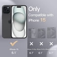 thumbnail image 2 of Silicone Case for iPhone 15 6.1-Inch, Silky-Soft Touch Full-Body Protective Phone Case, Shockproof Cover (Black), 2 of 3