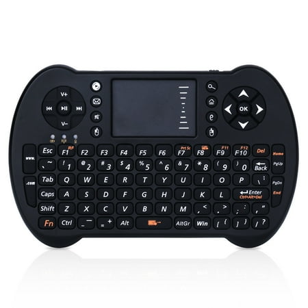 - 2.4G Mini USB Wireless English Russian Spanish Hebrew Version Keyboard Touchpad & Air Fly Mouse Remote Control for Android Windows Smart Phone